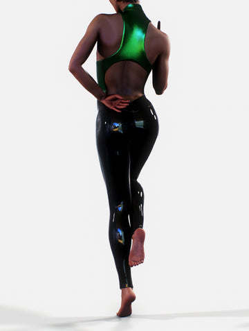 Metallic + Latex Combo Suit-unitard-bootysculpted